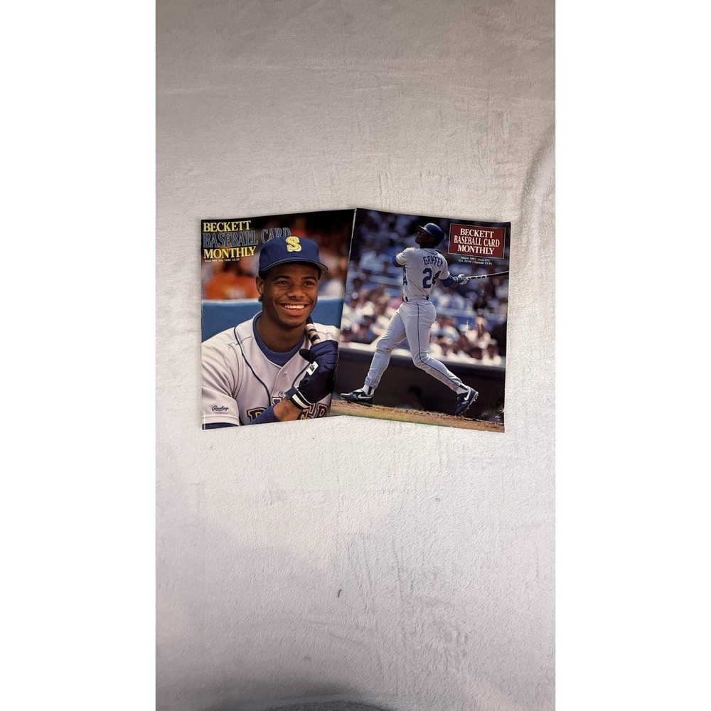 Beckett Baseball Card Monthly Ken Griffey Jr Lot 1990 1991 Issues #64 #72